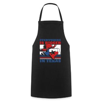 Texas State Texans Texas - Cooking Apron - black - Front - AI Model Male 185 dark (185cm)