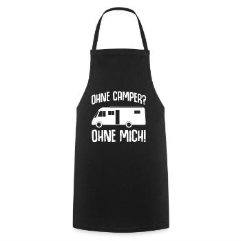 Motorhome Camping Holiday Motorhomes - Cooking Apron - black - Front - AI Model Male 185 dark (185cm)
