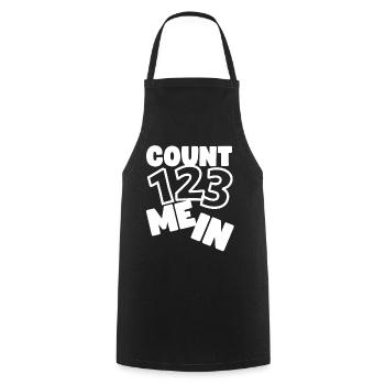 Count Me In 123 - Cooking Apron - black - Front - AI Model Male 185 dark (185cm)