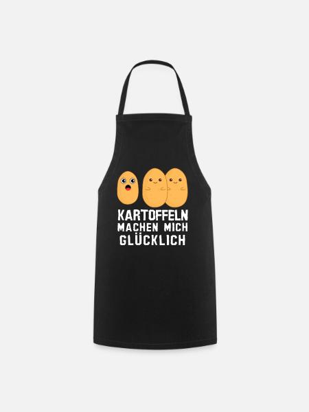 Kartoffel Erdapfel Kartoffeln - Kochschürze - Schwarz