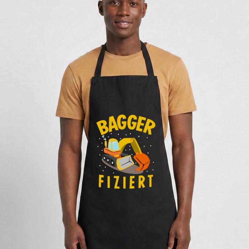 Baggerfahrer Baustelle Bagger Kochschürze