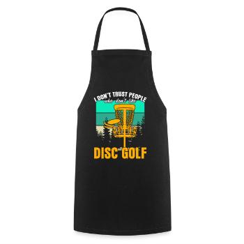 Disc golf Frisbee Frisbee Sport - Cooking Apron - black - Front - AI Model Male 185 dark (185cm)