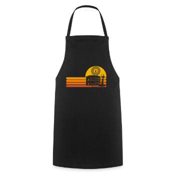 Radio amateur Antenne rétro Radio - Tablier de cuisine - noir - Devant - AI Model Male 185 dark (185cm)