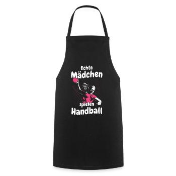 Handballer Handball Sport Handballspieler - Kochschürze - Schwarz - Vorne - AI Model Male 185 dark (185cm)
