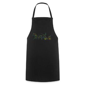 Cocher-cocher Chevaux Calincerie - Tablier de cuisine - noir - Devant - AI Model Male 185 dark (185cm)