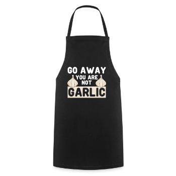 Knoblauch Garlic Knoblauchzehen - Kochschürze - Schwarz - Vorne - AI Model Male 185 dark (185cm)