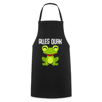 Frosch Frösche Alles Quak - Kochschürze - Schwarz - Vorne - AI Model Male 185 dark (185cm)