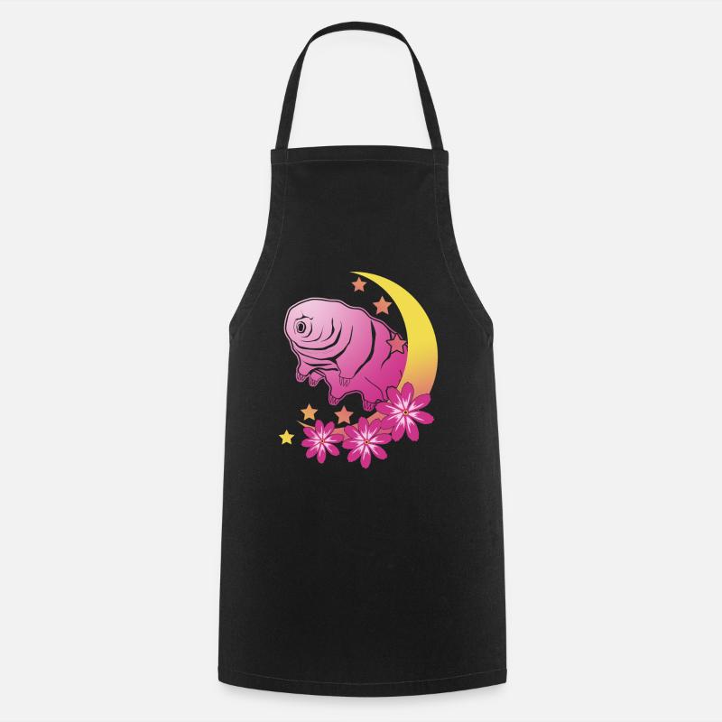 Tardigrade Wasserbär Mond Bärtierchen - Kochschürze - Schwarz