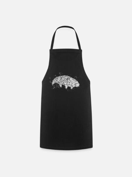 Wasserbär Bärtierchen Tardigrade - Kochschürze - Schwarz