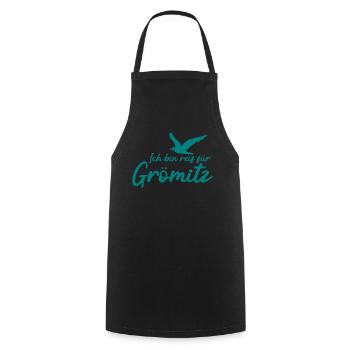 Grömitz - Kochschürze - Schwarz - Vorne - AI Model Male 185 dark (185cm)