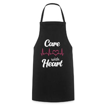 Nurse - Cooking Apron - black - Front - AI Model Male 185 dark (185cm)