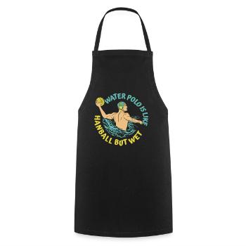 Wasserball Water Polo Sport - Cooking Apron - black - Front - AI Model Male 185 dark (185cm)