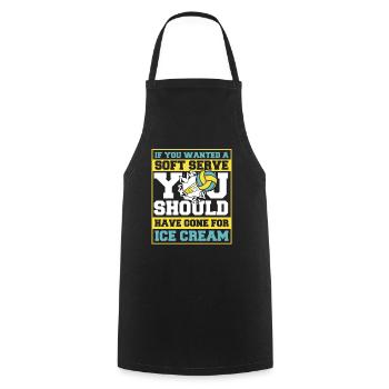 Volleyball Player Beach Volleyball Volleyball S - Cooking Apron - black - Front - AI Model Male 185 dark (185cm)