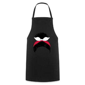 Poland Polish Flag Pole Polish - Cooking Apron - black - Front - AI Model Male 185 dark (185cm)