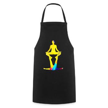 Acroyoga Acro Yoga - Kochschürze - Schwarz - Vorne - AI Model Male 185 dark (185cm)