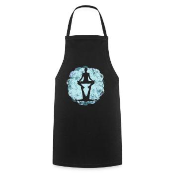 Acroyoga Yogalehrer Meditaion Acro Yoga - Kochschürze - Schwarz - Vorne - AI Model Male 185 dark (185cm)