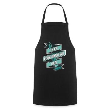 Housekeeping Housekeeper Cleaner Cleaning - Cooking Apron - black - Front - AI Model Male 185 dark (185cm)