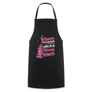 Housekeeping Housekeeper Cleaner Cleaning - Cooking Apron - black - Front - AI Model Male 185 dark (185cm)