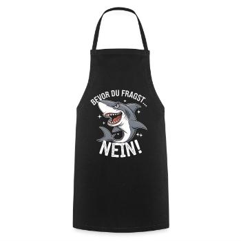 Shark Shark Sharks Shark - Cooking Apron - black - Front - AI Model Male 185 dark (185cm)