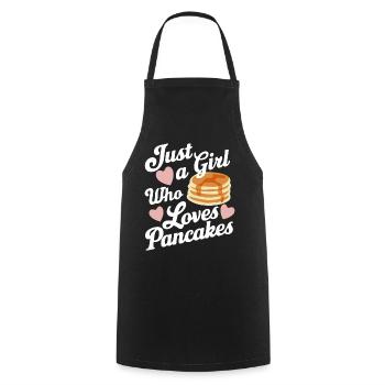 Pancakes Frühstück Essen Pancake - Kochschürze - Schwarz - Vorne - AI Model Male 185 dark (185cm)