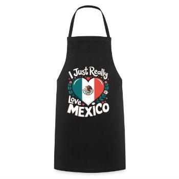 Mexico Mexico Mexican Spanish - Cooking Apron - black - Front - AI Model Male 185 dark (185cm)