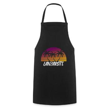 Lanzarote - Tablier de cuisine - noir - Devant - AI Model Male 185 dark (185cm)