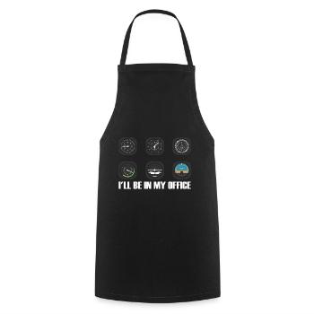 Airplane Pilot Flying Pilot Pilot Gift - Cooking Apron - black - Front - AI Model Male 185 dark (185cm)