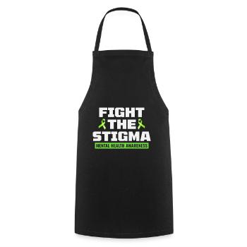 Mental Health Awareness - Cooking Apron - black - Front - AI Model Male 185 dark (185cm)