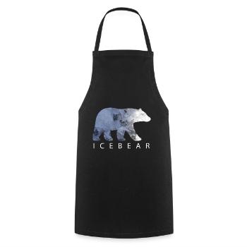 Eisbär - Kochschürze - Schwarz - Vorne - AI Model Male 185 dark (185cm)