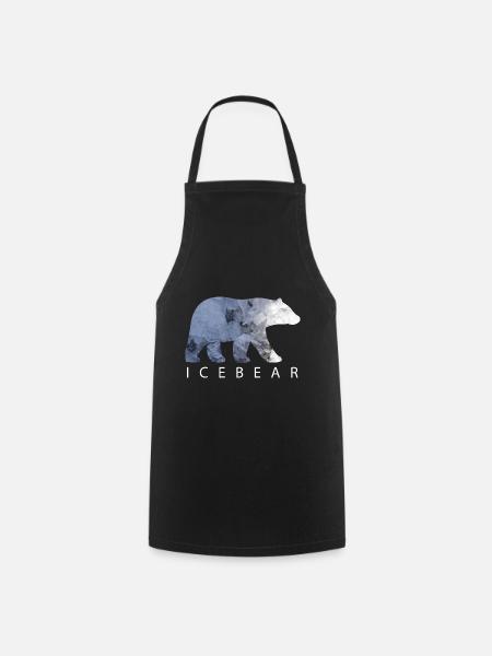 Eisbär - Kochschürze - Schwarz