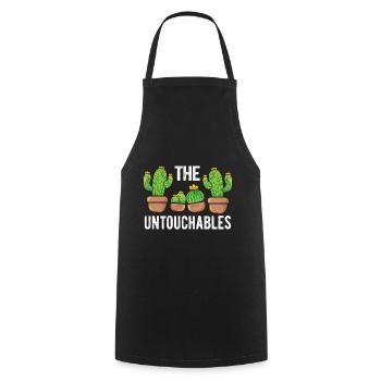 Cactus Les Succulentes Intouchables Cactus - Tablier de cuisine - noir - Devant - AI Model Male 185 dark (185cm)