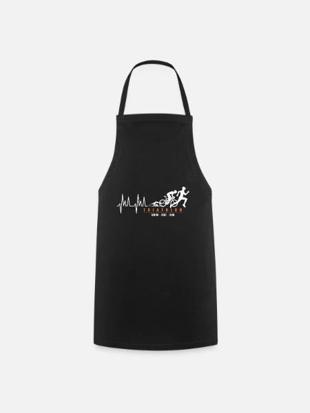 Triathlon triathlète sport triathlon - Tablier de cuisine - noir