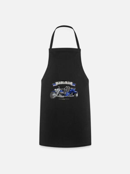 LIVE TO RIDE AND RIDE TO LIVE (BLEU-NOIR) - Tablier de cuisine - noir