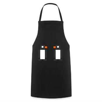 Digitale Pinguine - Kochschürze - Schwarz - Vorne - AI Model Male 185 dark (185cm)