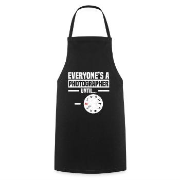 Everyone's A Photographers - Cooking Apron - black - Front - AI Model Male 185 dark (185cm)