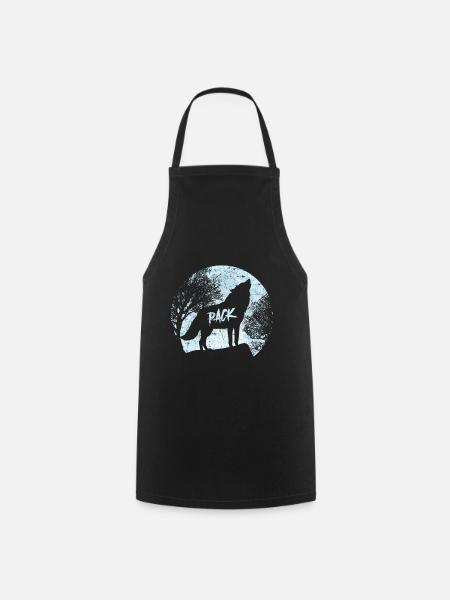 Pack Wolf - Kochschürze - Schwarz