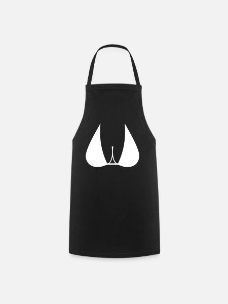 Bikini Brüste Oberweite Geschenkidee - Kochschürze - Schwarz
