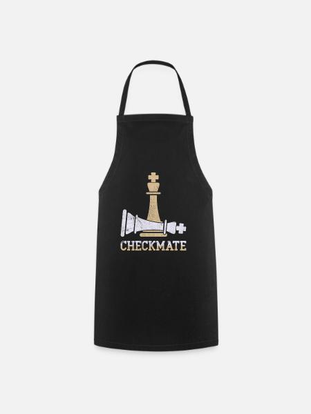 Checkmate - Kochschürze - Schwarz