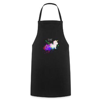 Licorne Licorne Licorne - Tablier de cuisine - noir - Devant - AI Model Male 185 dark (185cm)