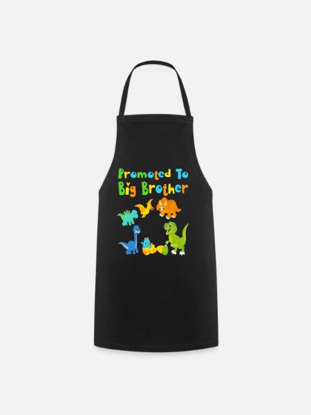 Enfin grand frère Dino - Tablier de cuisine - noir