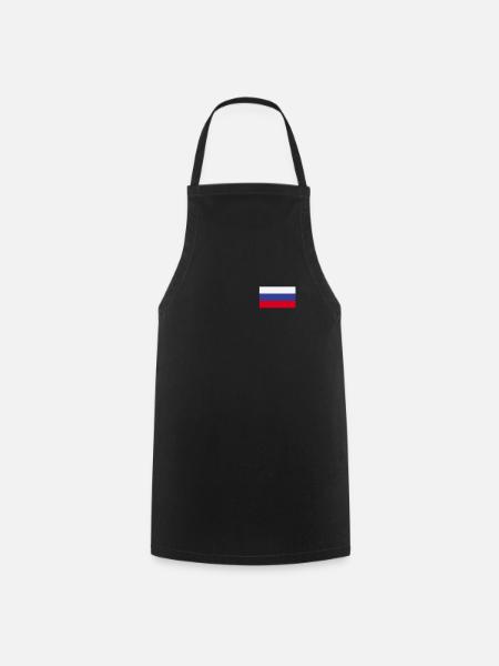 Russie armoiries drapeau russe rossia pays russe - Tablier de cuisine - noir