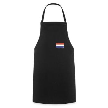 Netherlands Flag Nederland Holland Dutch - Cooking Apron - black - Front - AI Model Male 185 dark (185cm)