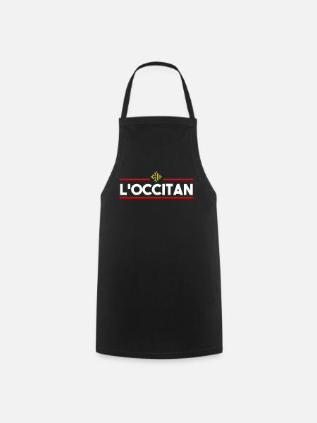 l'occitan Occitanie région origine fierté - Tablier de cuisine - noir