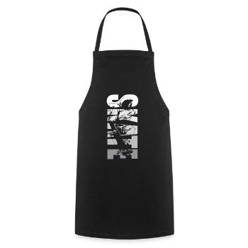 Skate Skater Skateboard - Tablier de cuisine - noir - Devant - AI Model Male 185 dark (185cm)