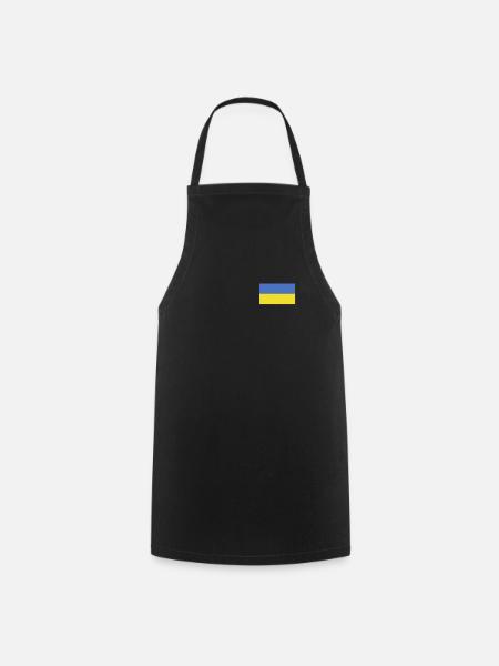 Ukraine Flag Ukrajina Ukrainian Flag Ukrainian - Cooking Apron - black