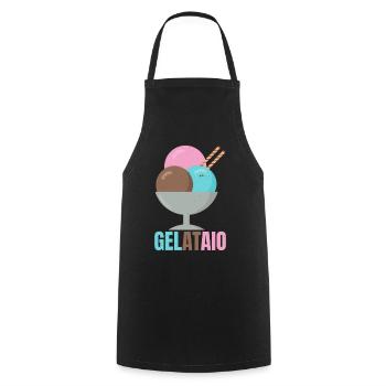 Gelataio Machine à crème glacée Sorbet Icicles Mochi - Tablier de cuisine - noir - Devant - AI Model Male 185 dark (185cm)