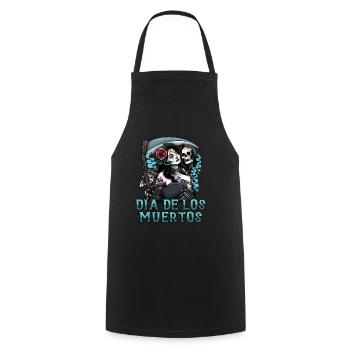 Dia De Los Muerte Halloween Clothes Hallowenn Tea - Cooking Apron - black - Front - AI Model Male 185 dark (185cm)