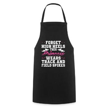 Vergessen Sie High Heels Diese Prinzessin Trägt - Kochschürze - Schwarz - Vorne - AI Model Male 185 dark (185cm)