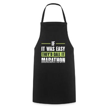 Xxxx Runner Marathon Clothing - Cooking Apron - black - Front - AI Model Male 185 dark (185cm)