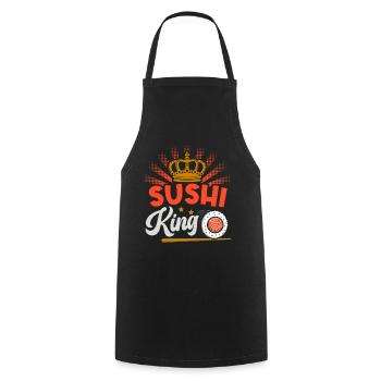 Sushi King Sushi Lovers Japan Japanese - Cooking Apron - black - Front - AI Model Male 185 dark (185cm)